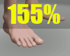 [G] Feet 155%