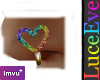 Rainbow Heart Nose Hoop