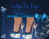 Indigo Tie Dye Heels
