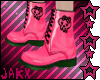 JX Pink SkullGurl Boots