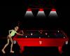RED&BLK ANIMA POOL TABLE