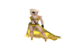 blk/gold Goddess outfit