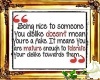 Being Nice