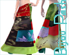 Patchwork Skirt in Yin