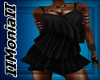 IIMII Black Blow Dress