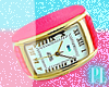 <P>Bracelet Watch Pink