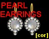[cor] Pearl earrings