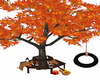 Fall Tree Bench + Swing