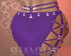 PUR LEATHER STRAPS PANTS