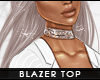 -  . blazer white -