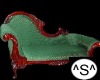 ^S^Green Fainting Couch