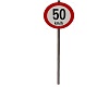 50 KM/H Sign