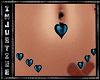 [I] Belly Heart RingBlue