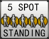 Group Standing Spots x5