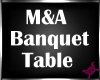 !M! M&A Banquet Table
