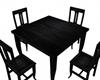 DarkWood Table/chairs