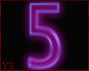 *Y*Neon-Number Five 5