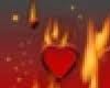 Flaming Hearts Poster