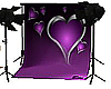 Backdrop Purple Hearts
