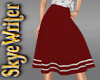 S-Nautical Skirt, Red