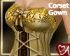 .a Corset Gown BLK-Gold