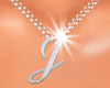 Necklace Letter J Female