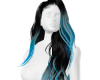 Black and Sky Blue