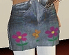 BBG Denim Skirt + Tights