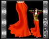 Peplum Skirt :orange