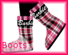 *bBb Pink&Blk Snow Boots