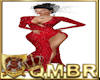 QMBR Gown Red Glitter