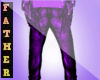 Purple pants+Convers