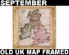 (S) UK MAP FRAMED !