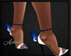 !Blue Butterfly Heels