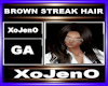 BROWN STREAK HAIR