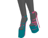 Teal N Pink Heels