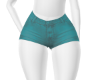 denim shorts Cyan