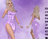 Shine Satin Lilac Dress