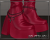[RD] DarkRed Cross Boots
