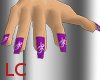 purple tribal nails
