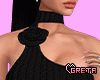 C | Black Crochet Dress