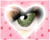 Heart eyes e (green)