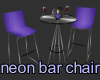 neon bar chair
