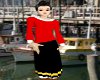 Olive Oyl Red Top/ Skirt