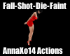 Actions Fall Shot Faint