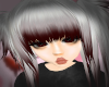 White hair with blood