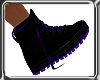Black Purple Boots