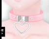 Ⓐ Pink Heart Collar