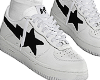 'F' Sneakers White/Black