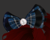 Flannel Blue Bow